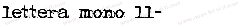 lettera mono ll字体转换